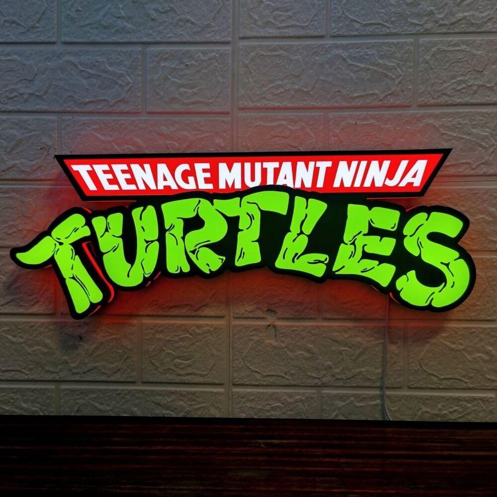TMNT Teenage Mutant Ninja Turtle led sign 3D light box Fully Dimmable & Powered by USB - FYLZGO Signs