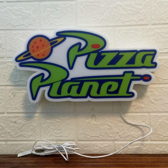 Pizza Planet Toy Story 3D Printed LED Lightbox Sign Wall Art Decor fan cave - FYLZGO Signs