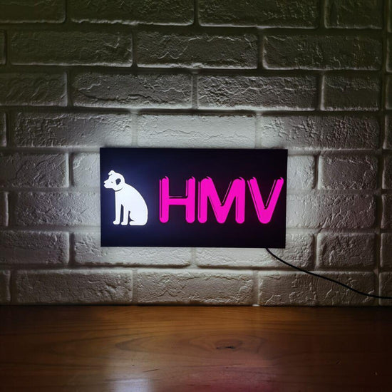 Lampe LED HMV USB à intensité variable, changement de couleur, décoration musicale rétro et excellent cadeau