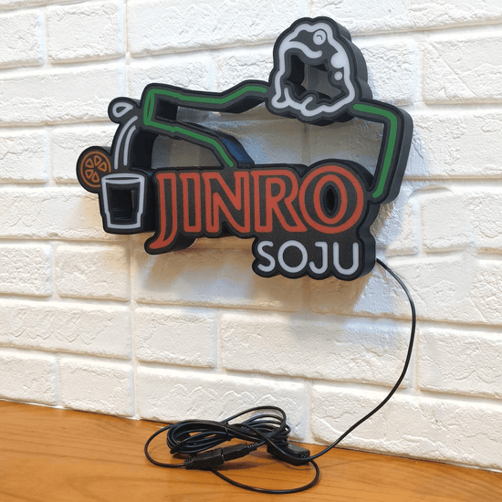 Jinro SoJu Sign, Pub Beer Signs, Home Bar Party Decor, Basement Bar Light - FYLZGO Signs