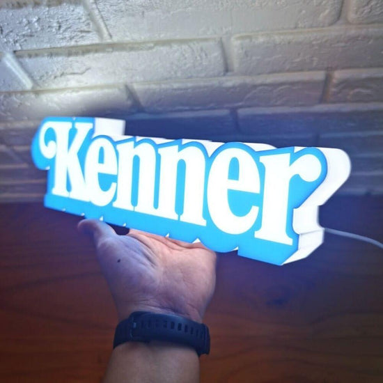 Kenner Logo LED Lightbox, Made by 3D Printer, USB Powered and Full Dimmable - FYLZGO Signs