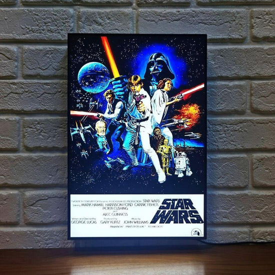 Star Wars Movie Poster LED Light Box (LED Light Box) Fully Dimmable - FYLZGO Signs