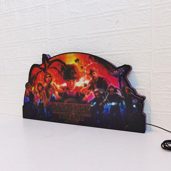 Exclusive Stranger Things Pinball Topper LED Lightbox USB plug Dimmer - FYLZGO Signs