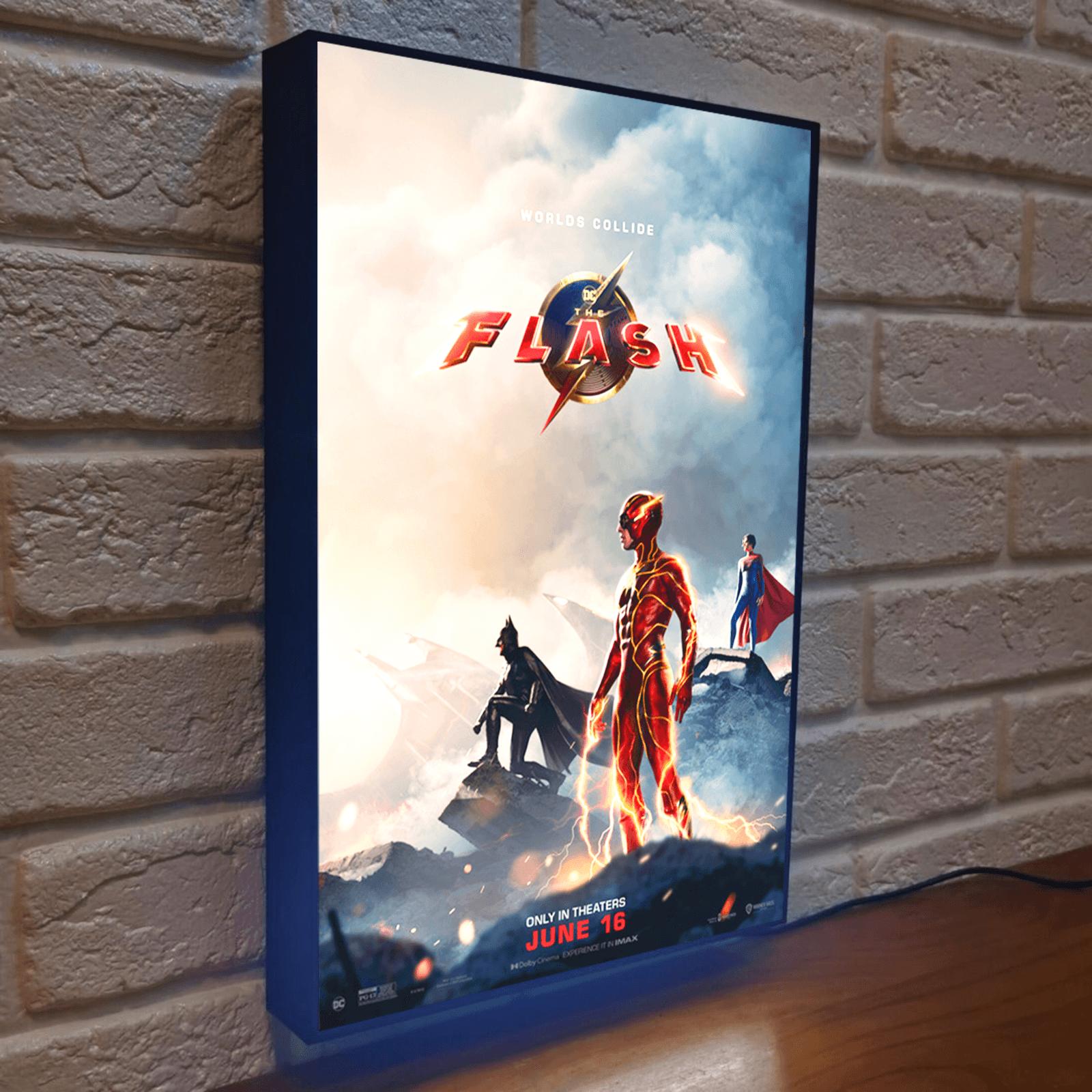 Flash Movie Poster LED Light Box Fully Dimmable & Powered by USB Super Charging - FYLZGO Signs