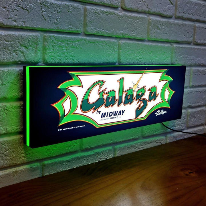 Galaga Vintage 3D Printed LED Lightbox Sign Wall Art Decorative Fan Cave - FYLZGO Signs