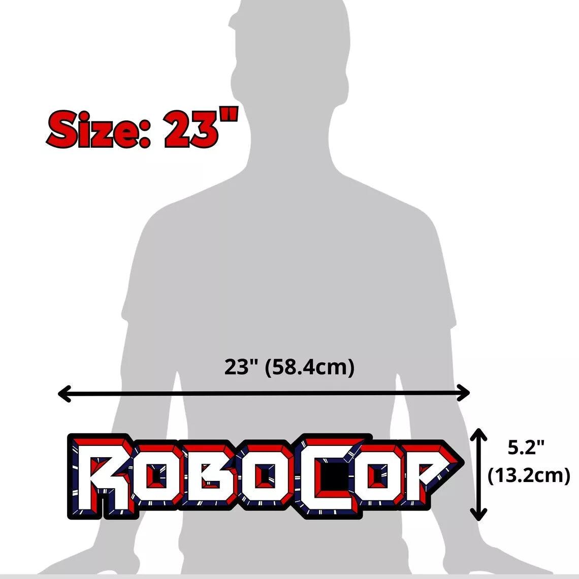 Robocop LED light box-dimmable and USB powered-Home theater, Man Cave logo - FYLZGO Signs