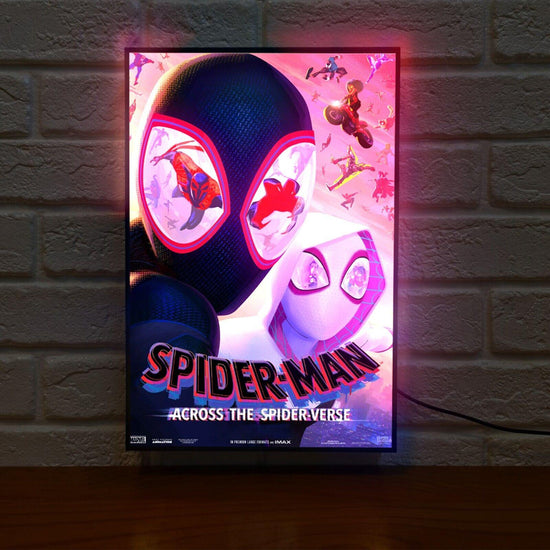 Spider-Man: Into the Spider-Verse Movie Poster LED Light Box USB Powered - FYLZGO Signs