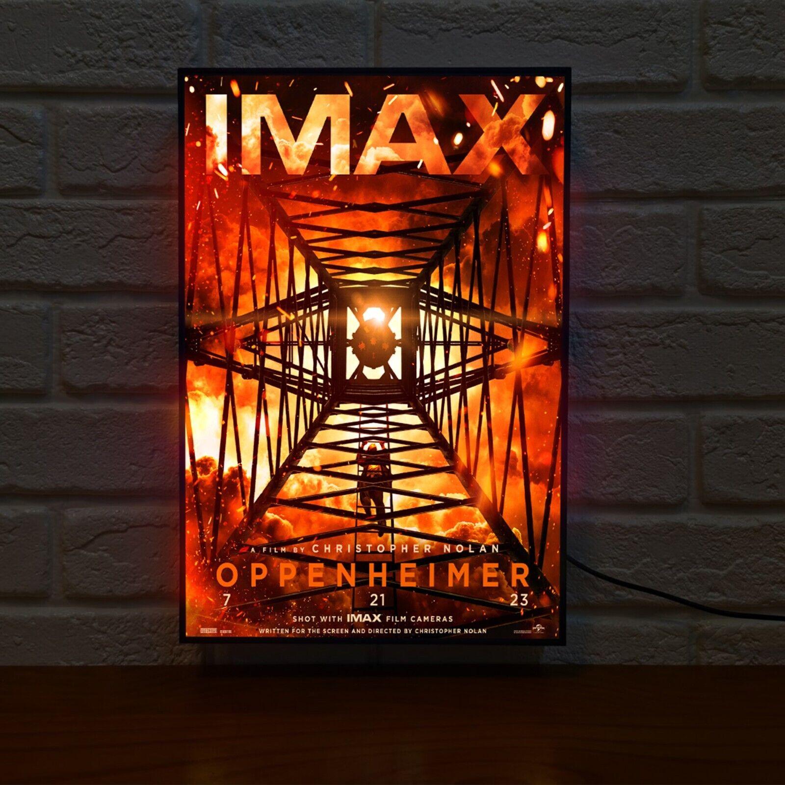 Oppenheimer Movie Poster LED Lightbox Modern Design Handmade Home Decor - FYLZGO Signs