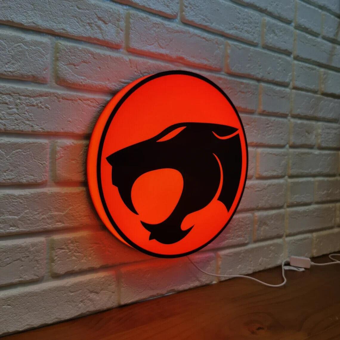 Vintage Thundercats LED Sign 3D Printed, USB Powered and Fully Dimmable - FYLZGO Signs