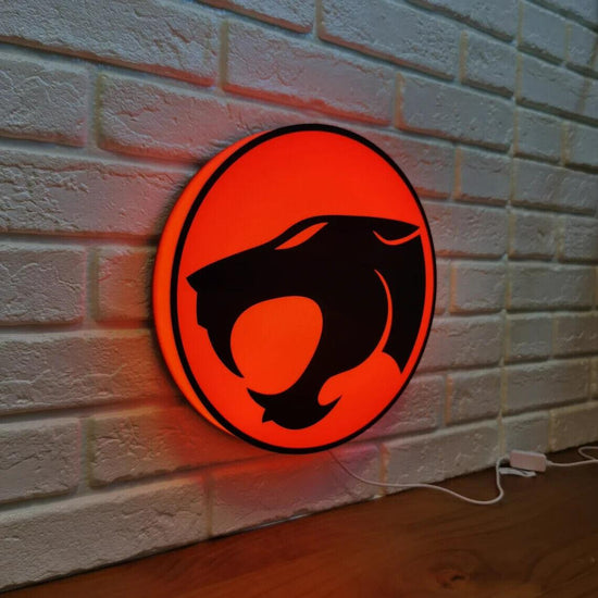 Vintage Thundercats LED Sign 3D Printed, USB Powered and Fully Dimmable - FYLZGO Signs