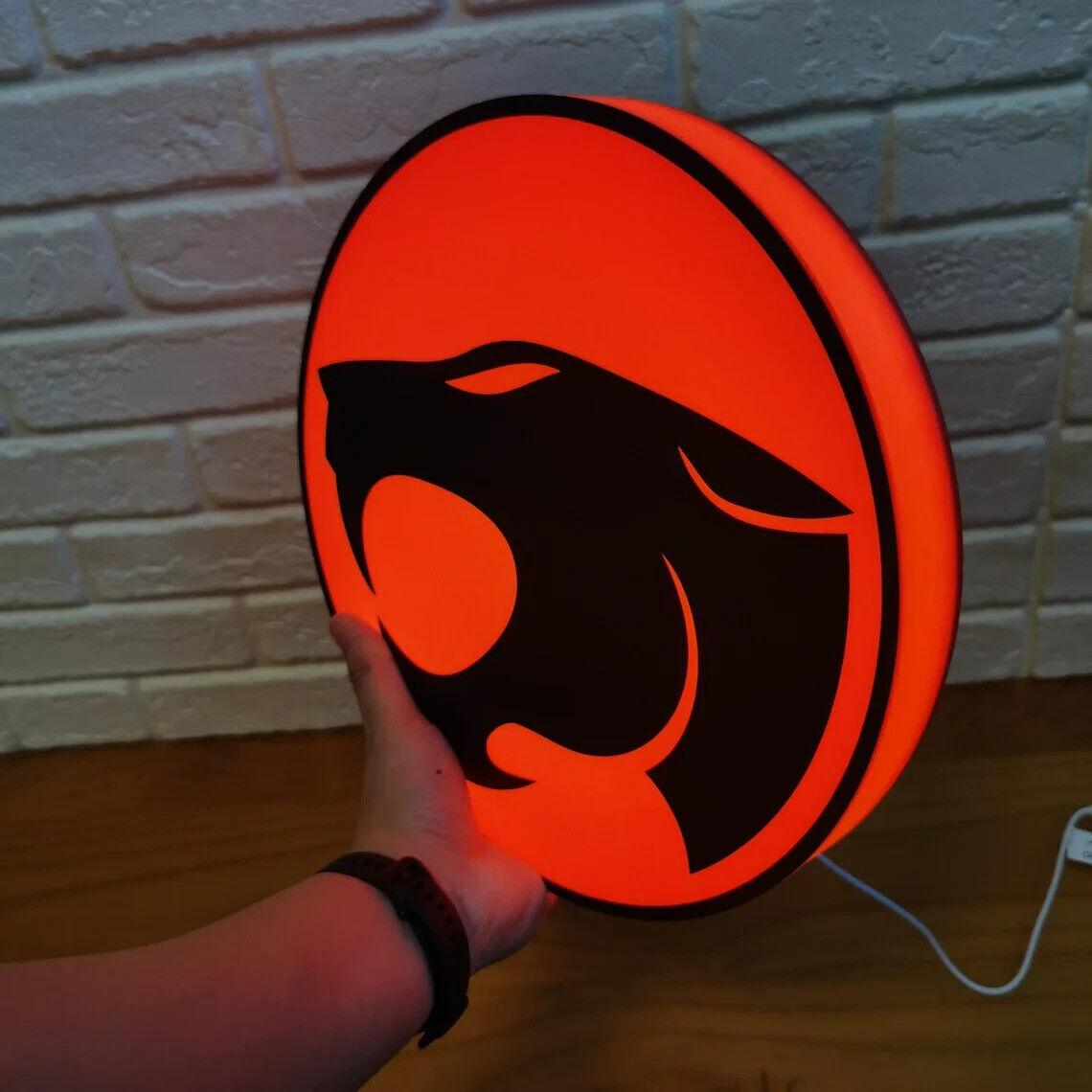 Vintage Thundercats LED Sign 3D Printed, USB Powered and Fully Dimmable - FYLZGO Signs