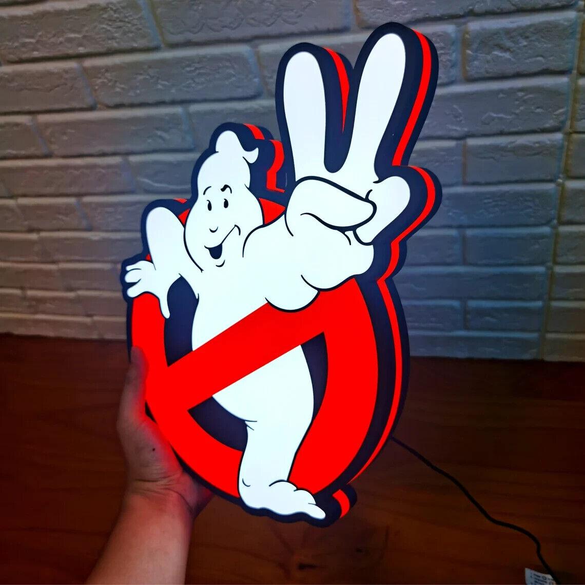 Ghostbusters 2 Logo Lightbox USB Powered with Dimming Control Perfect Decor - FYLZGO Signs