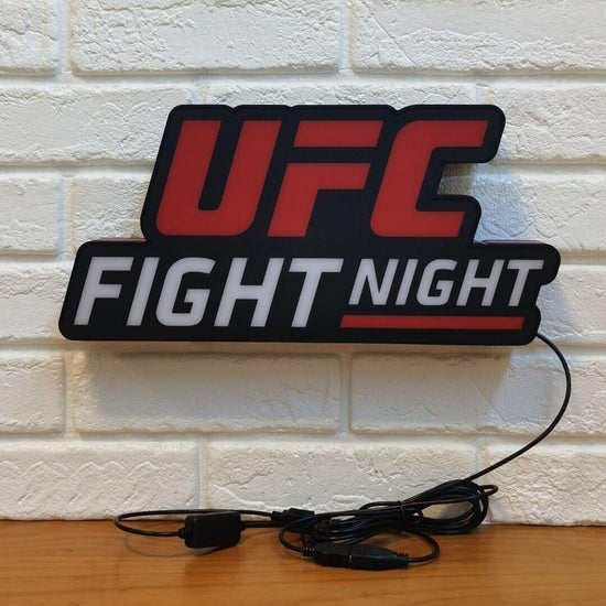 UFC Fight Night Tonight 3D Lightbox Fully Dimmable USB Power Supply with Dimmer - FYLZGO Signs