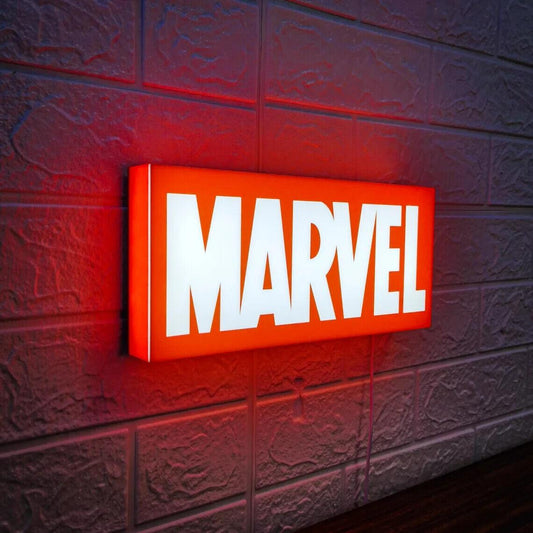Marvel Logo LED Sign Marvel gifts for men Superhero bedroom decor Man Cave - FYLZGO Signs