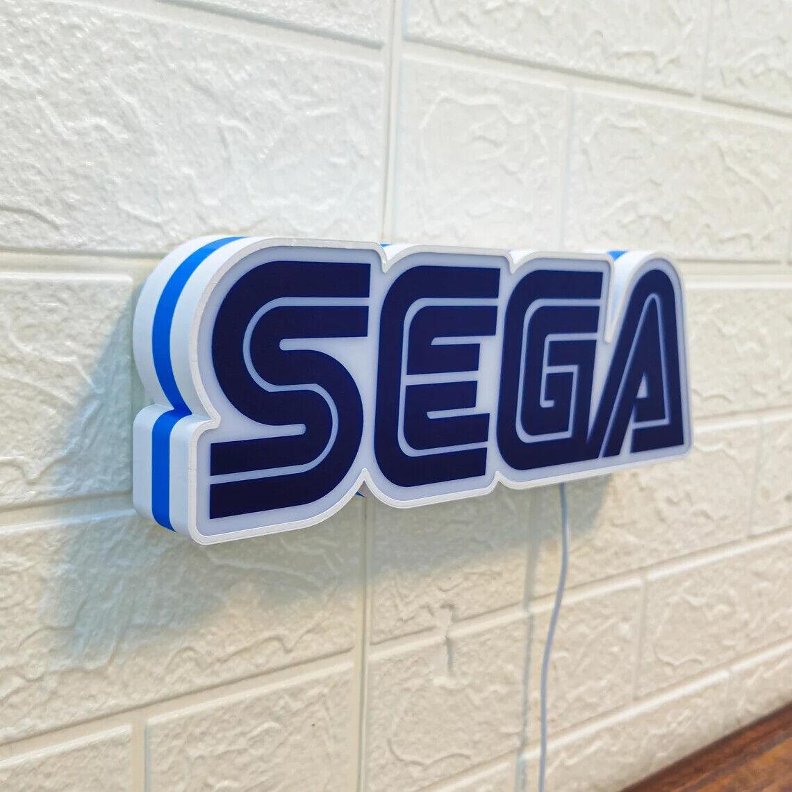 Sega Game Room Decoration Logo Sega CD, Sega Genesis, Sega Saturn and Sega 3D Lightbox - FYLZGO Signs
