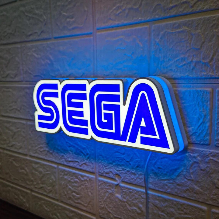 Sega Game Room Decoration Logo Sega CD, Sega Genesis, Sega Saturn and Sega 3D Lightbox - FYLZGO Signs