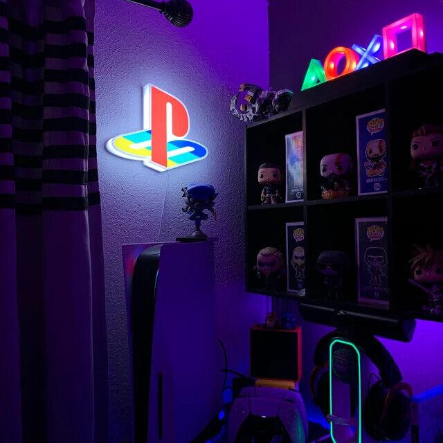 Classic Logo man cave lights PlayStation sign for gaming room decor 3D Printed Lightbox - FYLZGO Signs