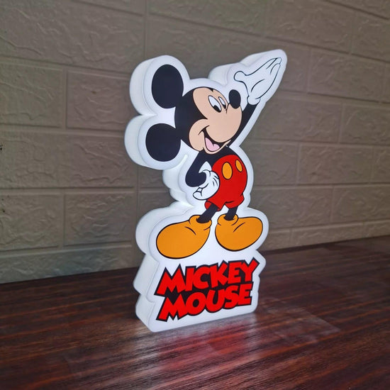 Vintage Mickey Mouse LED logo Dimmable & USB Power Vintage Disney Home Décor - FYLZGO Signs