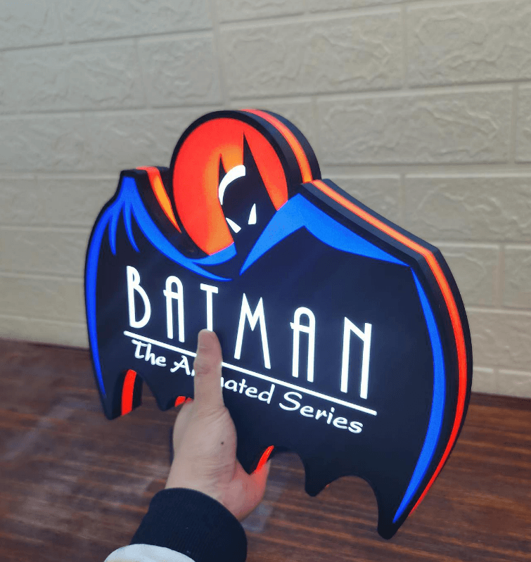 Batman The Animated Series 3D Printed Lightbox Fully Dimmable Great For Night Light - FYLZGO Signs