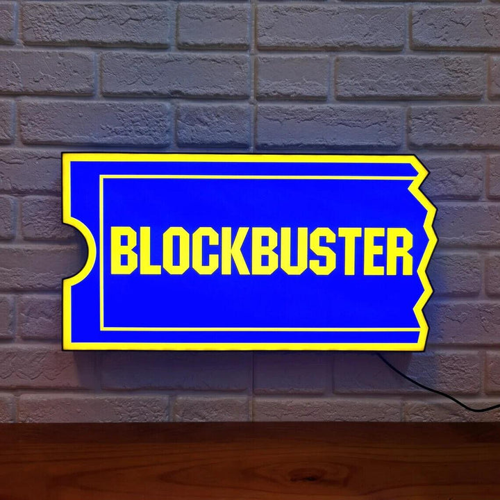 Blockbuster LED Light Box Customizable Text Fully Dimmable & Powered by USB - FYLZGO Signs