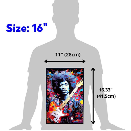 Luminous Canvas LED Lightbox Captivating Portrait of Colorful Jimmy Hendrix - FYLZGO Signs