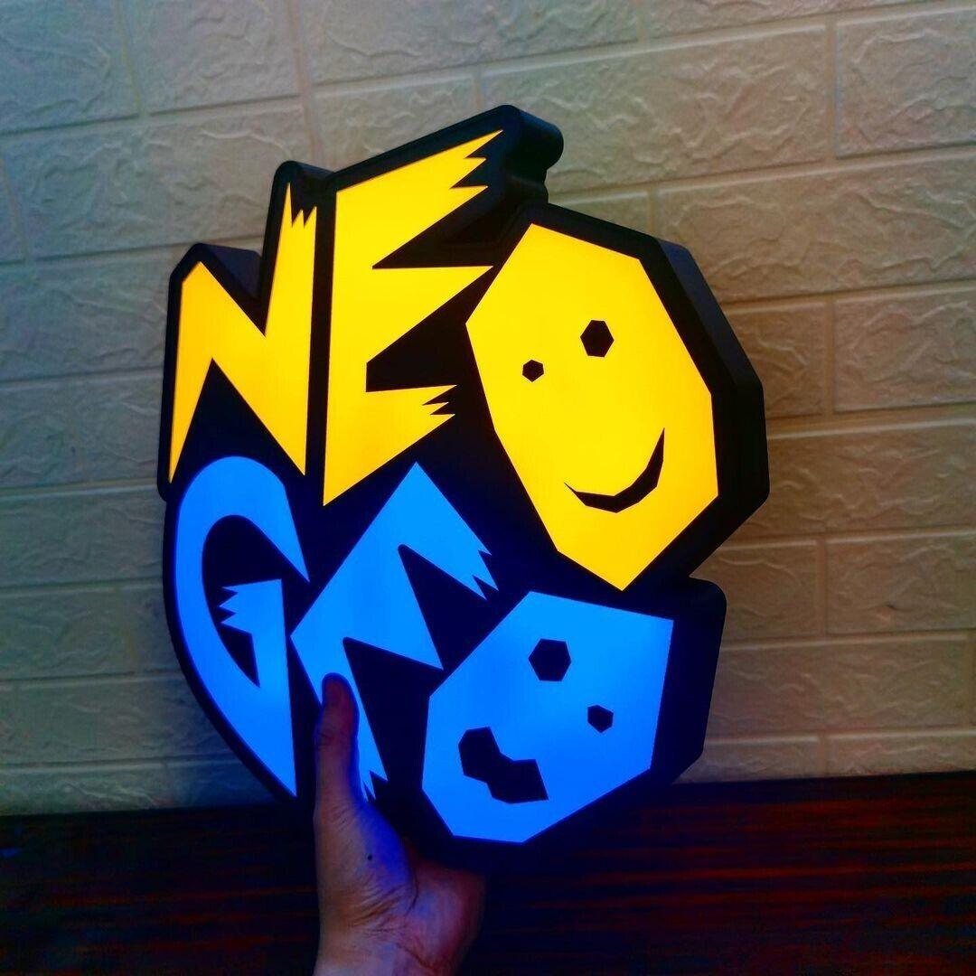 Neo Geo Logo LED Light Box Retro Gaming Nostalgia Unique Gaming Decor - FYLZGO Signs