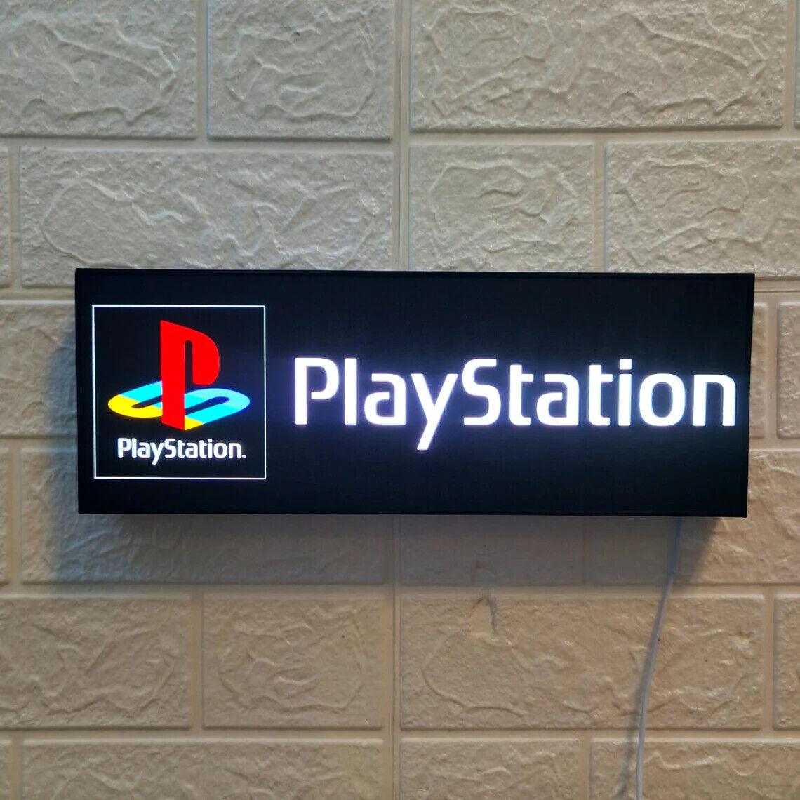 PlayStation Classic Logo Men's Cave Light PlayStation Logo for Game Room Decor 3D Lightbox - FYLZGO Signs