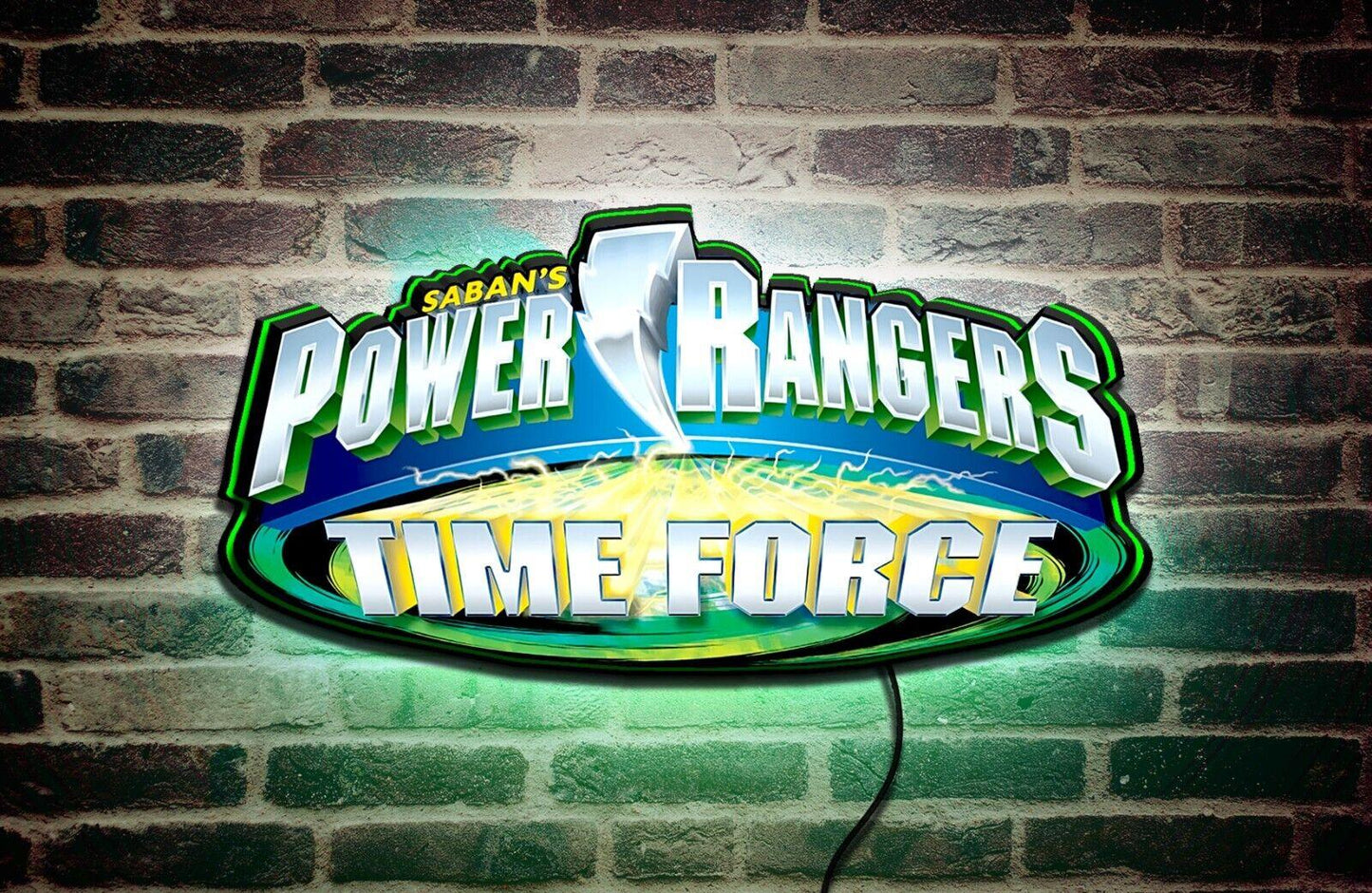 Mighty Morphin Power Rangers 3D Printed LED Lightbox Sign | Wall Art | Fan Cave