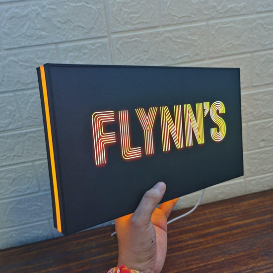 Flynn's Arcade LED Lightbox USB Powered & Dimmable Perfect for Gaming Room - FYLZGO Signs