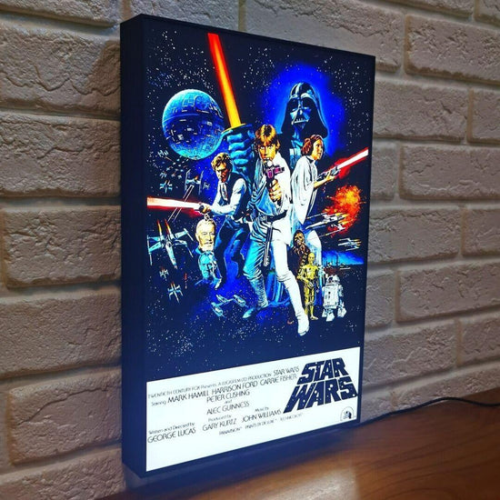 Star Wars Movie Poster LED Light Box (LED Light Box) Fully Dimmable - FYLZGO Signs