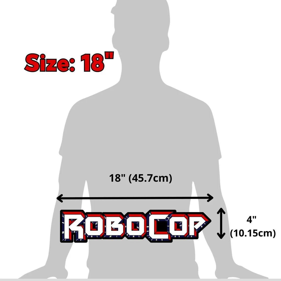 Robocop LED light box-dimmable and USB powered-Home theater, Man Cave logo - FYLZGO Signs