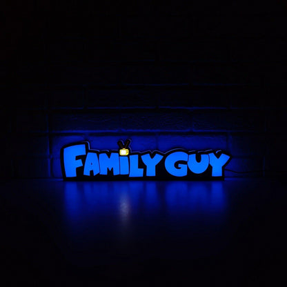 Family Guy Logo LED Lightbox Quirky Comedy Dimmable & Powered by USB - FYLZGO Signs