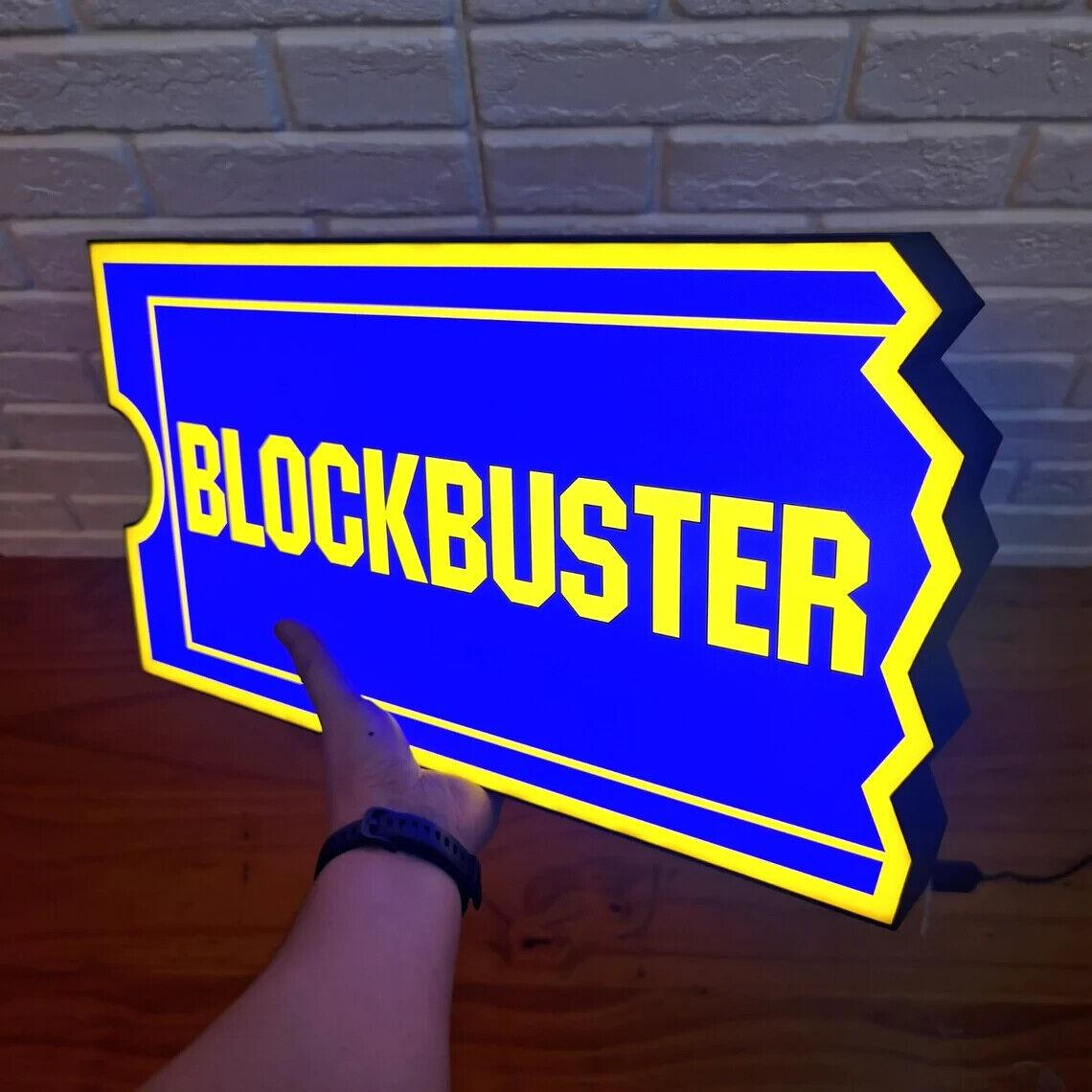 Blockbuster LED Light Box Customizable Text Fully Dimmable & Powered by USB - FYLZGO Signs