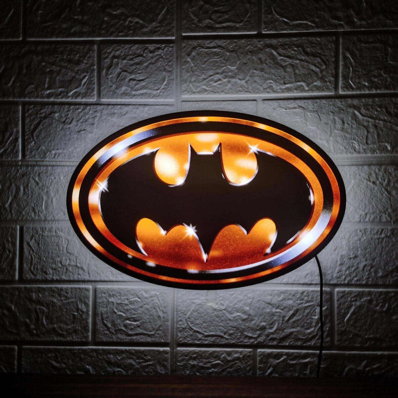 Batman Logo LED Light Box Fully Dimmable & USB Powered - FYLZGO Signs