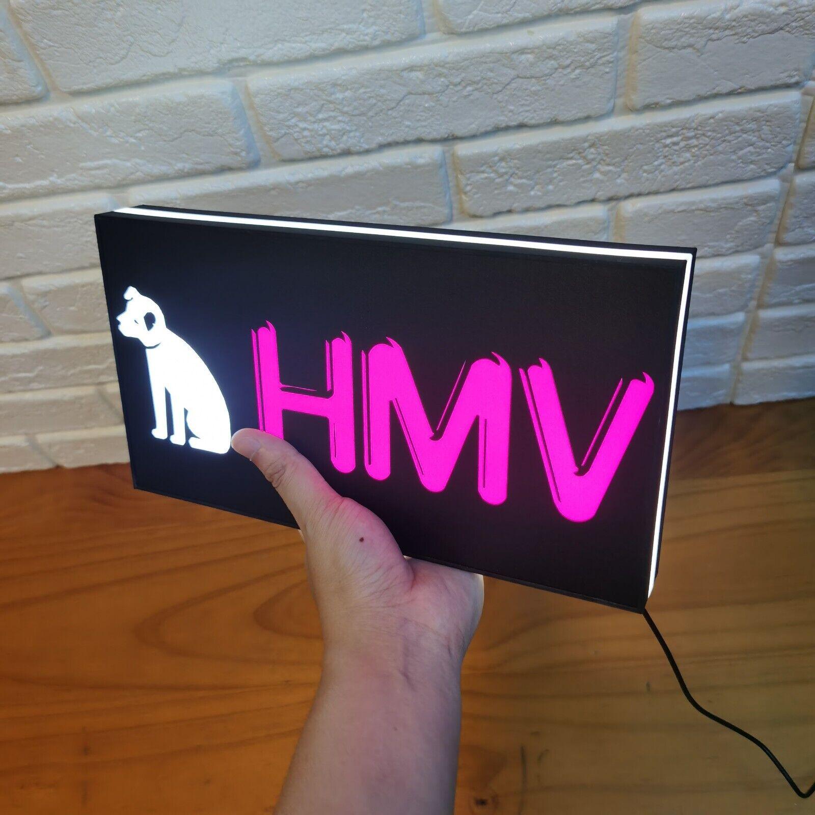 HMV LED Lamp USB Dimmable, Color changing, Retro Music Decor & Great Gift