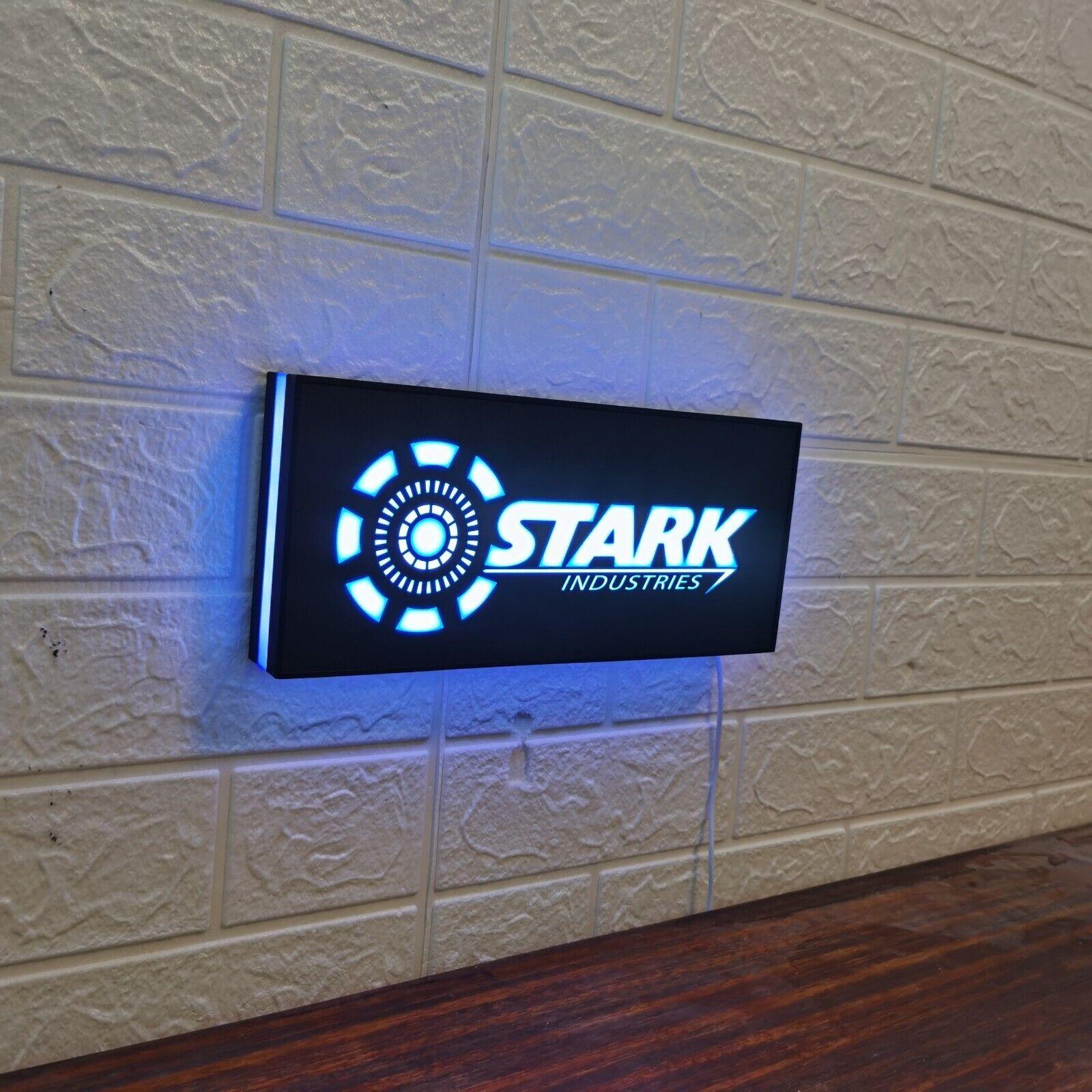 Stark Industries LED Lightbox Dimmable & USB Powered Marvel Avengers Home - FYLZGO Signs