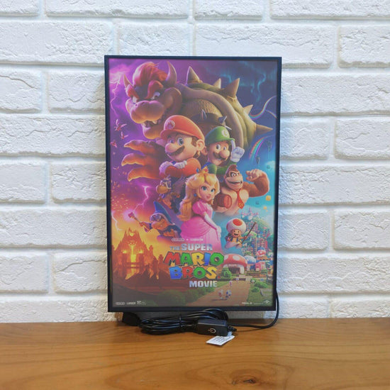 Super Mario Bros. Movie Poster LED Light Box Bring blockbuster adventures to your space - FYLZGO Signs