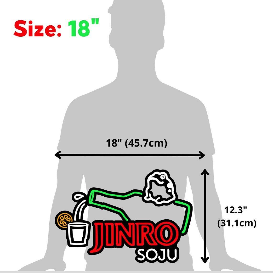 Jinro SoJu Sign, Pub Beer Signs, Home Bar Party Decor, Basement Bar Light - FYLZGO Signs