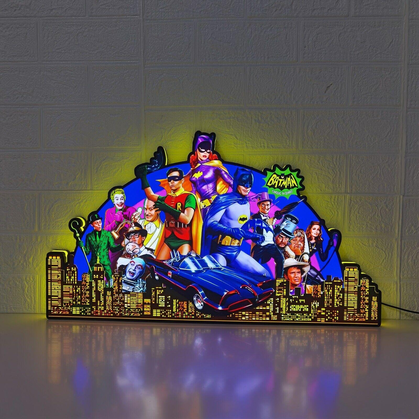 Exclusive Batman 66 Pinball Topper LED Lightbox USB Dimmeable Limited Edition - FYLZGO Signs