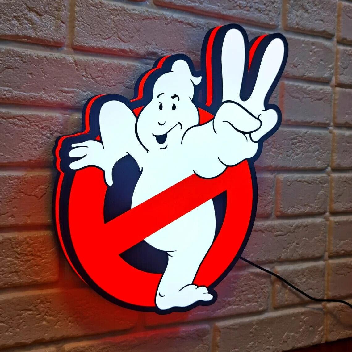 Ghostbusters 2 Logo Lightbox USB Powered with Dimming Control Perfect Decor - FYLZGO Signs