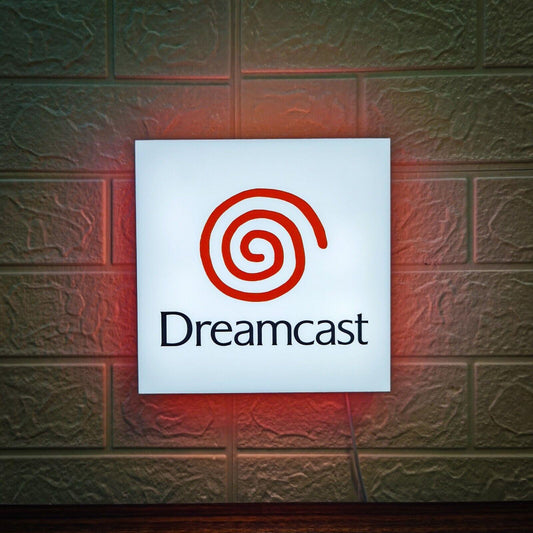Dreamcast Logo LED Sign Sega Console 3D Printed Light Sign - FYLZGO Signs