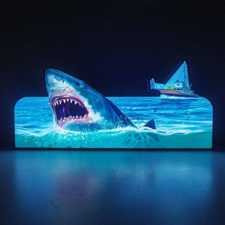 EXCLUSIVE JAWS PINBALL TOPPER LED USB DIMMEABLE 
 Rare Collectible