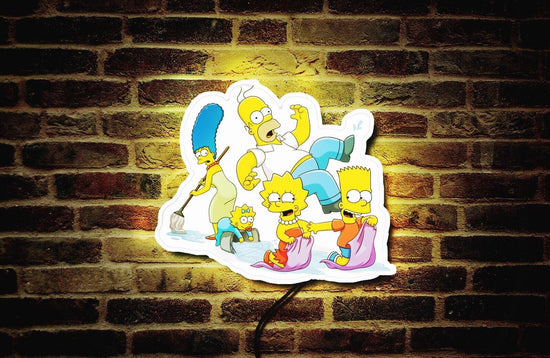 The Simpsons 3D Printed LED Lightbox - Choose Your Favorite Design! - FYLZGO Signs