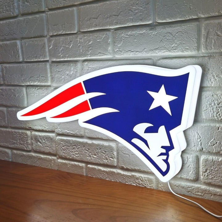 New England Patriots 3D LED Light box Perfect for Game Day - FYLZGO Signs