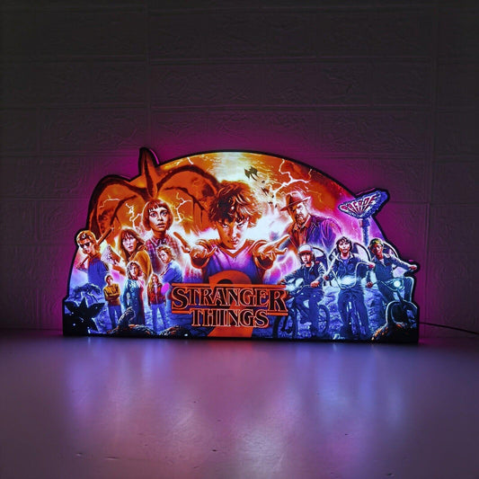 Exclusive Stranger Things Pinball Topper LED Lightbox USB plug Dimmer - FYLZGO Signs