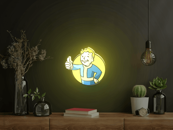 The Ultimate Nuka Boy Logo LED Sign Perfect for Your Home or Office - FYLZGO Signs