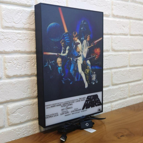 Star Wars Movie Poster LED Light Box (LED Light Box) Fully Dimmable - FYLZGO Signs