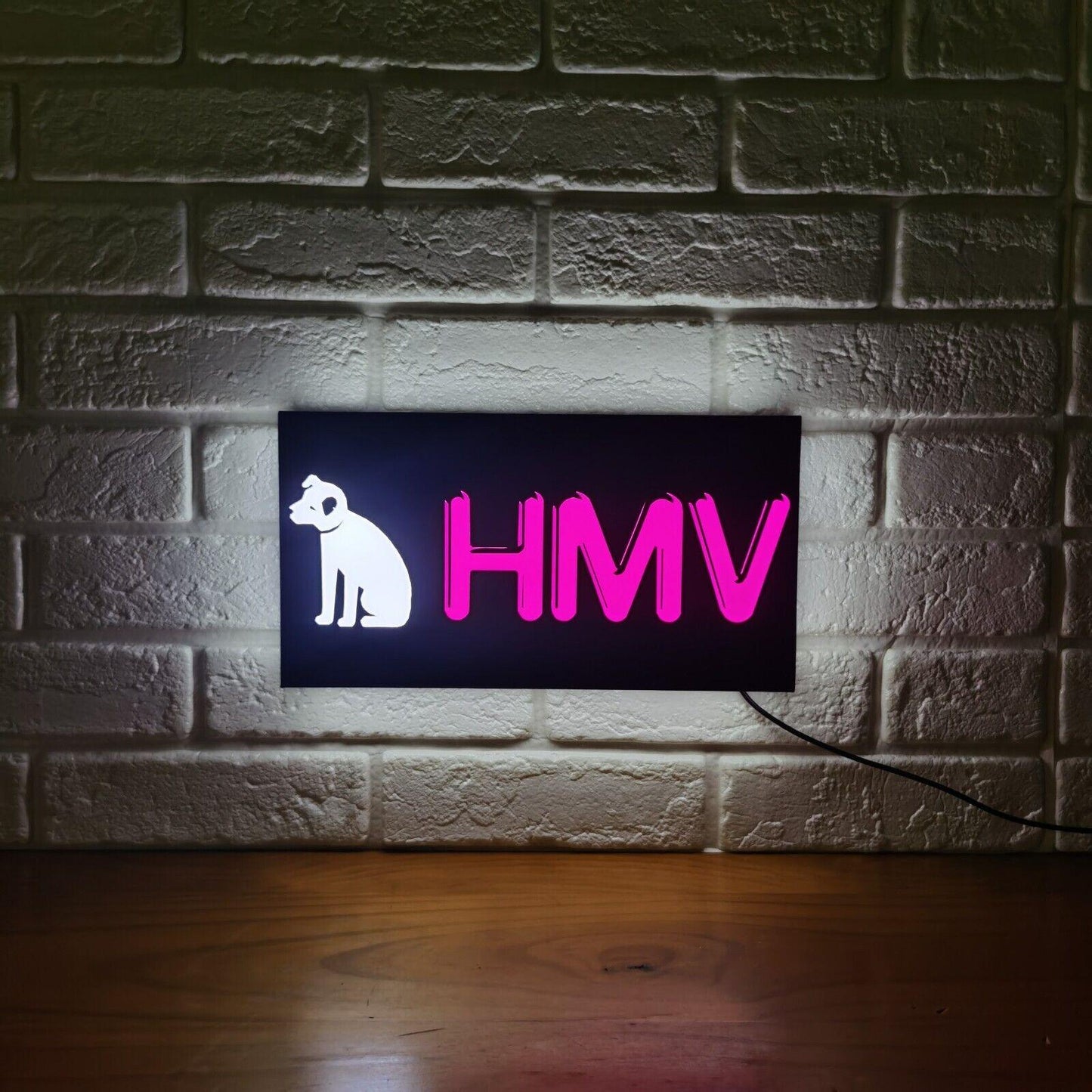 HMV LED Lamp USB Dimmable, Color changing, Retro Music Decor & Great Gift