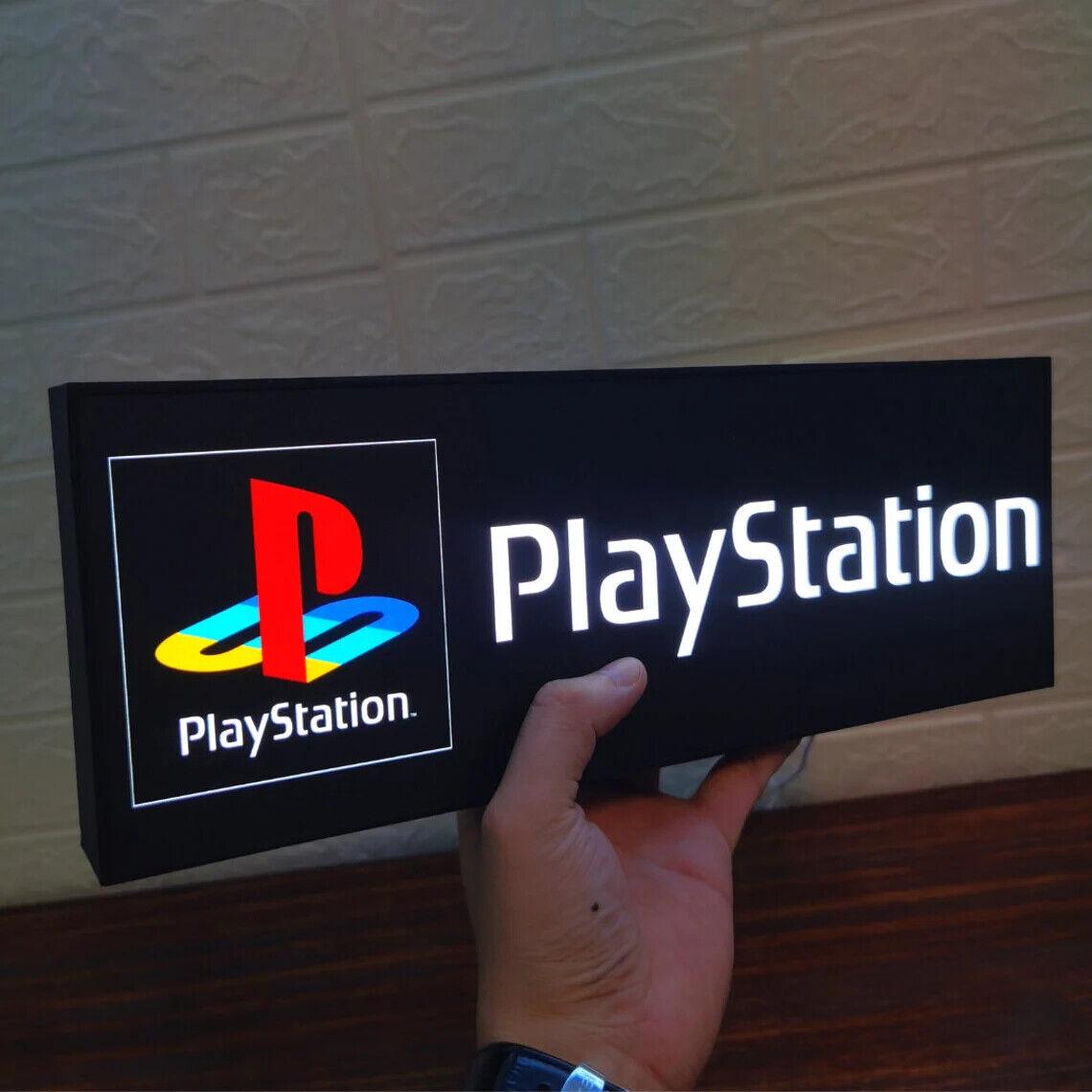 PlayStation Classic Logo Men's Cave Light PlayStation Logo for Game Room Decor 3D Lightbox - FYLZGO Signs