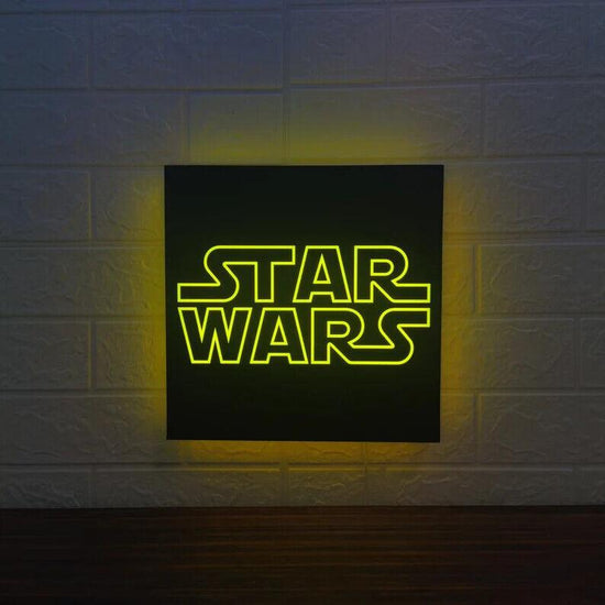 Star Wars Legends 3D LED Sign Lighting Collection Handmade, Man Cave R2D2 - FYLZGO Signs